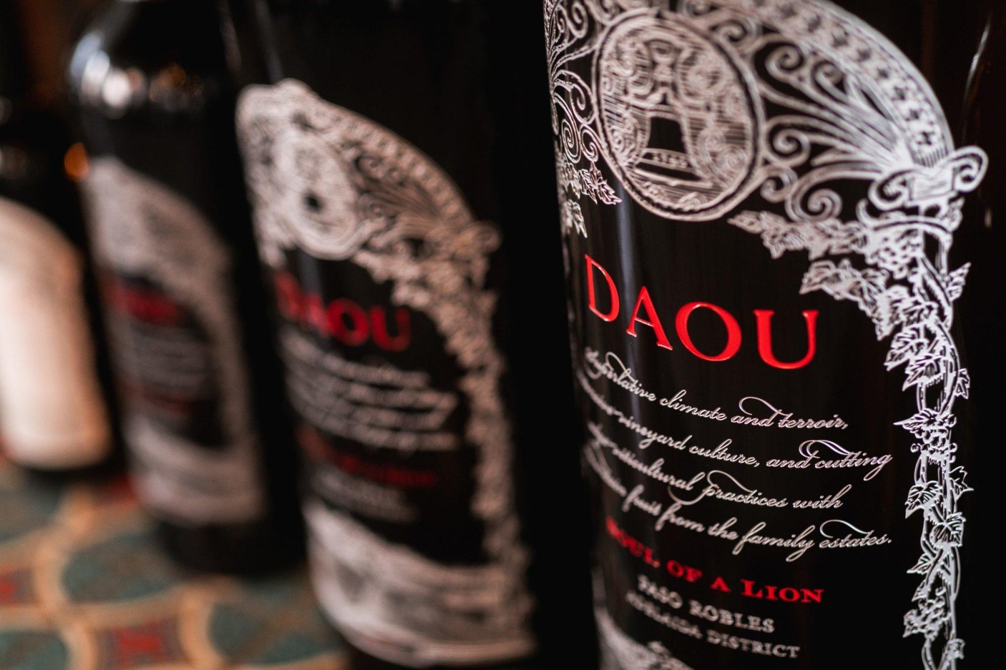 Close up of large format bottles of Soul of a Lion